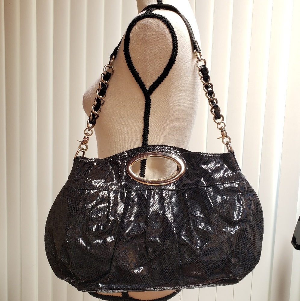 Patent Black Soft Leather Bag